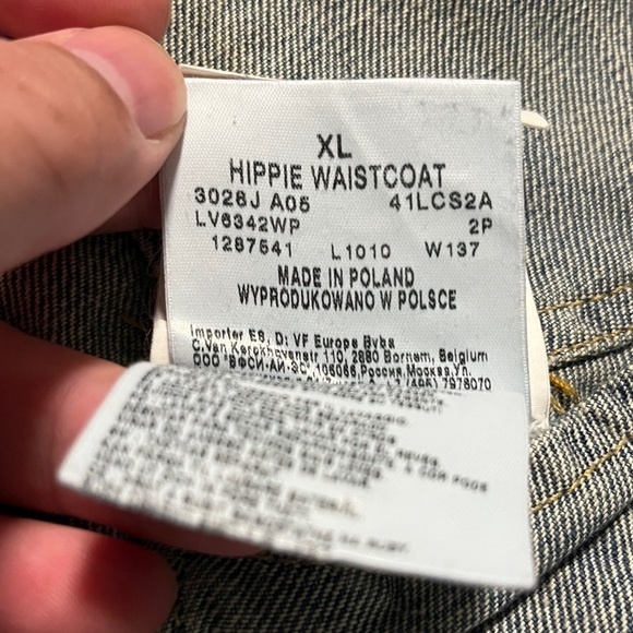 RARE VIVIENNE WESTWOOD X LEE "HIPPIE WAISTCOAT" DENIM PATCH VEST I - Picture 14 of 15